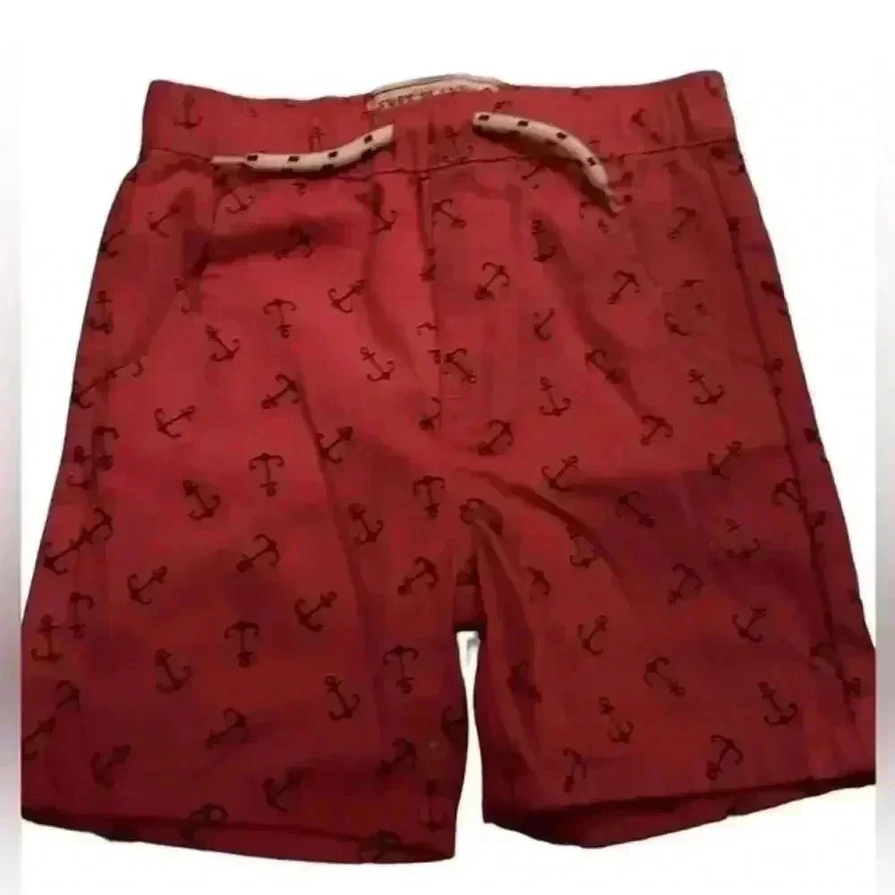 Toddler Boys Free Planet Coral Anchor‎ Shorts, Size 3T